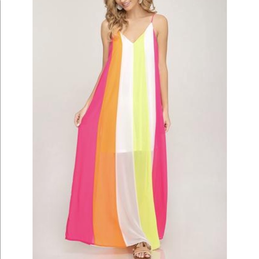 She and sky fuchsia maxi NWT